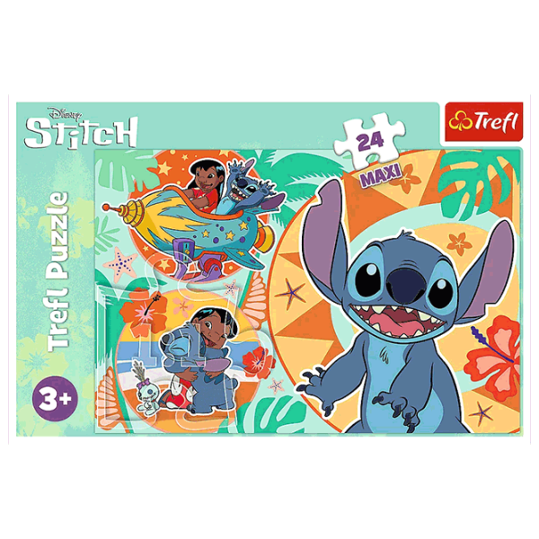 Puzzle Trefl Happy day of Lilo&Stitch 3+/ Numărul de piese: 24 photo 3