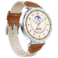 Ceas inteligent Huawei Watch GT 5 1.32" / 41 mm / Silver - Brown / VLI-B19 photo 3