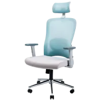 Fotoliu de birou CUSTO Luton Pânză, plasă acrilică/ Gray 