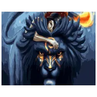 Картина по номерам Strateg Темный лорд GS381 50 x 40 см / Горизонтальная