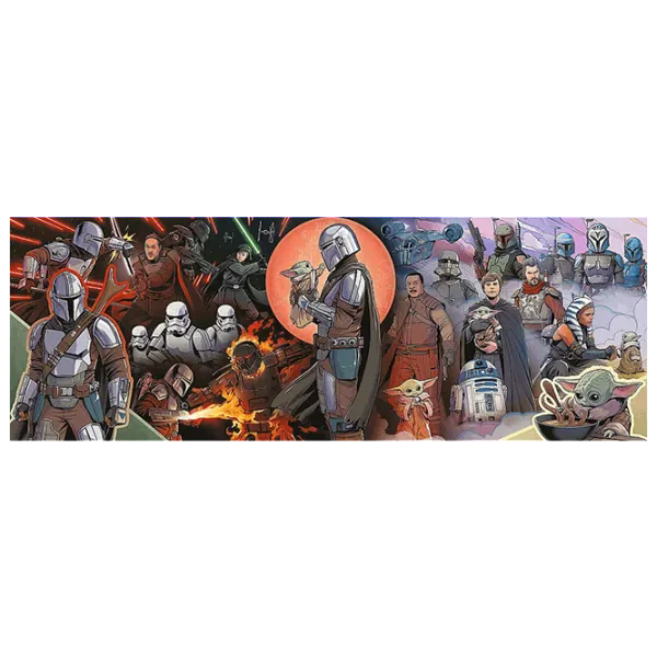Puzzle Trefl Adventures of the Mandalorian 12+/ Numărul de piese: 1000 photo 3 Puzzle Trefl Adventures of the Mandalorian 12+/ Numărul de piese: 1000 photo 3