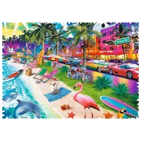 Puzzle Trefl Miami Beach 10+/ Numărul de piese: 600 photo 2