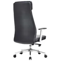 Fotoliu de birou CUSTO Malmo Piele artificială/ Black photo 5