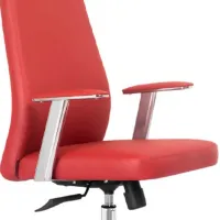 Fotoliu de birou CUSTO Malmo Piele artificială/ Red photo 4