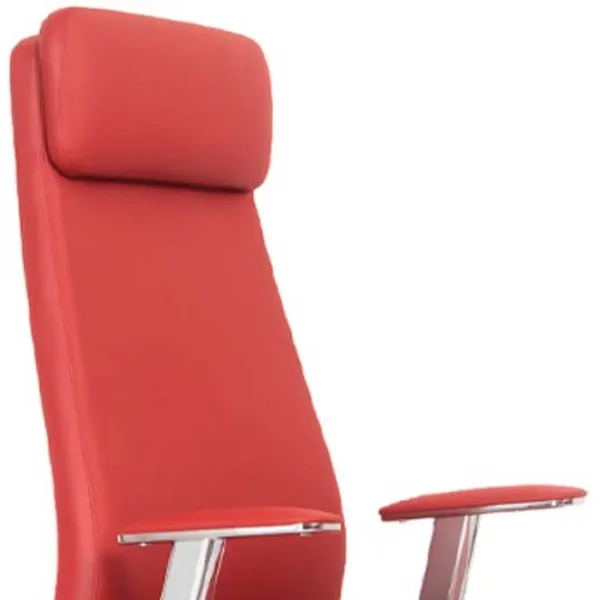 Fotoliu de birou CUSTO Malmo Piele artificială/ Red  photo 5 Fotoliu de birou CUSTO Malmo Piele artificială/ Red  photo 5