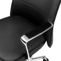 Fotoliu de birou CUSTO Milano Piele artificială/ Black photo 5