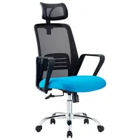 Офисное кресло CUSTO Modena Ткань, акриловая сетка/ Синий Черный