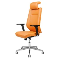 Fotoliu de birou CUSTO Barcelona Piele artificială/ Orange photo 2