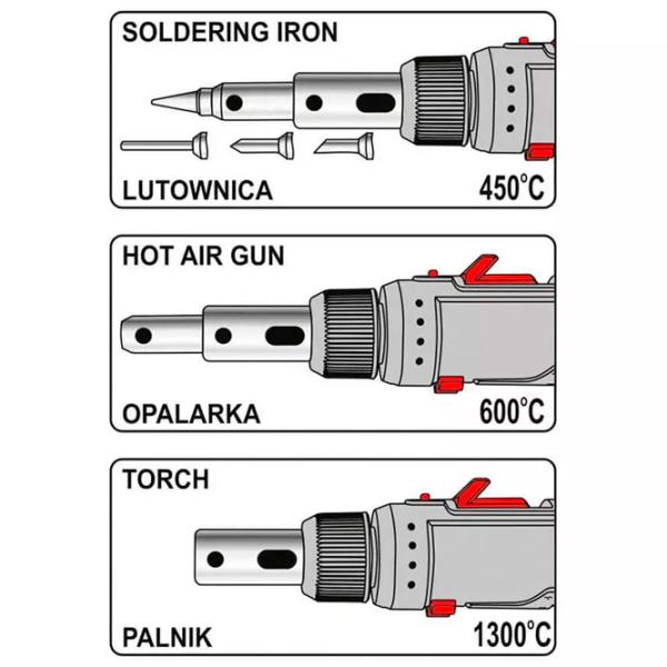 Ciocan de lipit Yato YT36706 125 W / Plastic / De contact photo 6