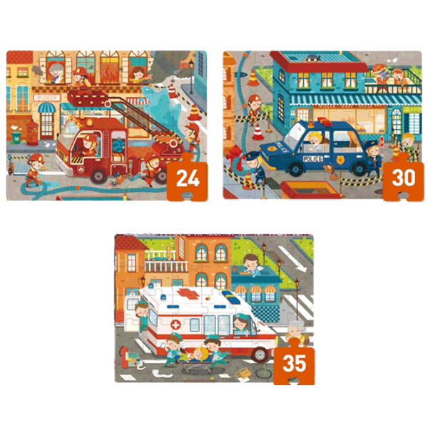 Puzzle Trefl Спасательная команда 3+/ Количество деталей: 89  photo 2 Puzzle Trefl Спасательная команда 3+/ Количество деталей: 89  photo 2