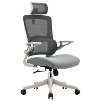 Офисное кресло CUSTO Palermo Ткань, акриловая сетка/ Серый 