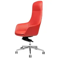 Fotoliu de birou CUSTO Paris Piele artificială/ Red photo 3