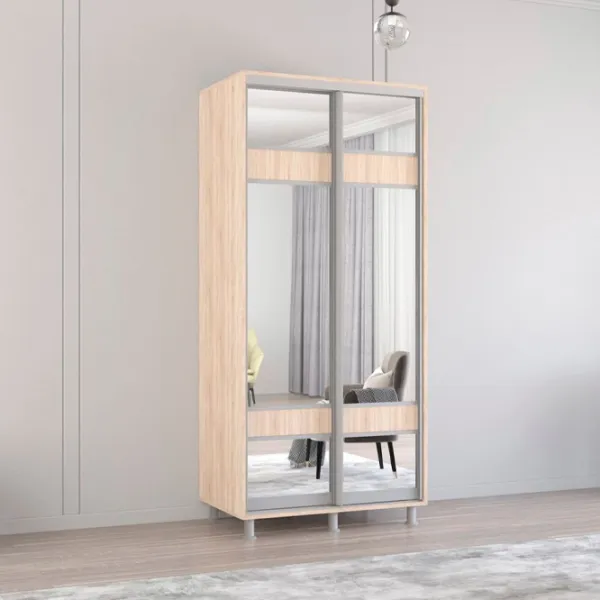 Dulap Mobildor-Lux ARON S 100 x 60 x 200 / PAL / Sonoma photo 2