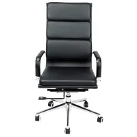 Fotoliu de birou CUSTO Vilnius Piele artificială/ Black 