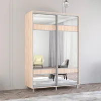 Dulap Mobildor-Lux ARON S 150 x 60 x 200 / PAL / Sonoma photo 2