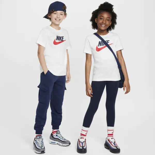 футболки унисекс Nike K Nsw Tee Futura Hbr XS / Белый photo 3