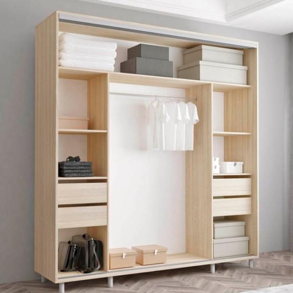 Dulap Mobildor-Lux ARON S 200 x 60 x 200 / PAL / Sonoma photo 3