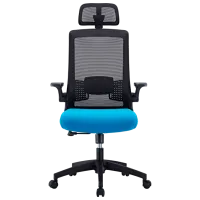 Офисное кресло CUSTO Santander Акриловая сетка/ Синий Черный