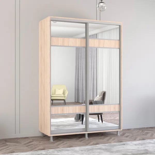 Шкаф Mobildor-Lux ARON S 140 x 60см x 240 / ЛДСП / Sonoma photo 2