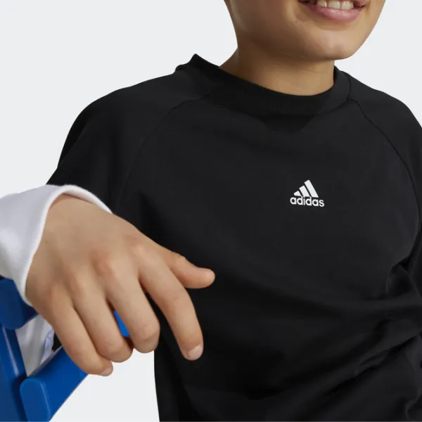 футболки унисекс Adidas Street Jam 2-in-1 Long Sleeve Tee 128 / Черный photo 4