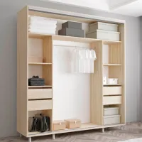 Dulap Mobildor-Lux ARON S 200 x 60 x 240 / PAL / Sonoma photo 3