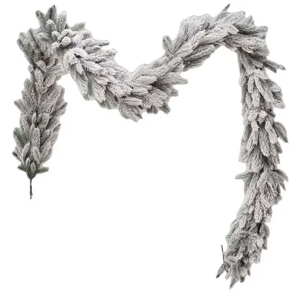 Еловая ветка DiviTrees Garland Premium SNOW / Зеленый photo 1