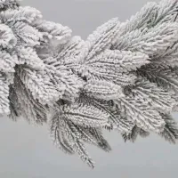 Ramură de brad DiviTrees Garland Premium SNOW / Green photo 2