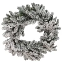 Новогодний венок DiviTrees Crown Premium SNOW / Белый