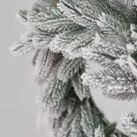 Новогодний венок DiviTrees Crown Premium SNOW / Белый photo 2