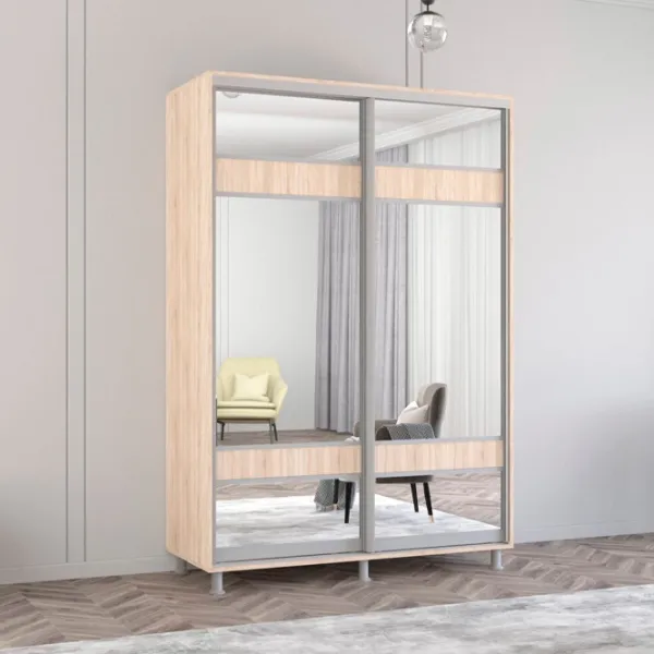 Шкаф Mobildor-Lux ARON S 150 x 60см x 210 / ЛДСП / Sonoma photo 3