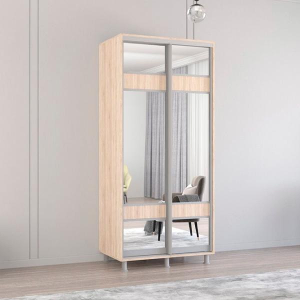 Шкаф Mobildor-Lux ARON S 130 x 60см x 230 / ЛДСП / Sonoma photo 2