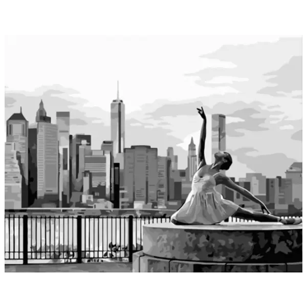 Картина по номерам Strateg Балерина в Нью Йорке DY430 50 x 40 см / Горизонтальная photo 1 Картина по номерам Strateg Балерина в Нью Йорке DY430 50 x 40 см / Горизонтальная photo 1