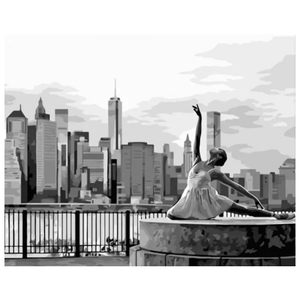 Картина по номерам Strateg Балерина в Нью Йорке DY430 50 x 40 см / Горизонтальная photo 1 Картина по номерам Strateg Балерина в Нью Йорке DY430 50 x 40 см / Горизонтальная photo 1
