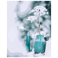 Картина по номерам Strateg Веточка в горшке DY071 50 x 40 см / Вертикальная