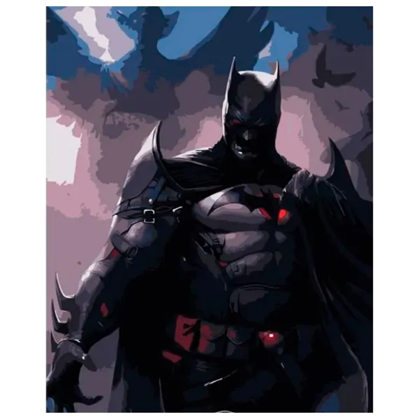 Картина по номерам Strateg Силуэт Бэтмена DY166 50 x 40 см / Вертикальная photo 1 Картина по номерам Strateg Силуэт Бэтмена DY166 50 x 40 см / Вертикальная photo 1