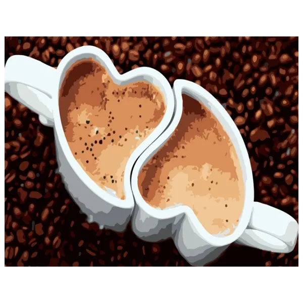 Картина по номерам Strateg Кофе любви DY283 50 x 40 см / Горизонтальная photo 1 Картина по номерам Strateg Кофе любви DY283 50 x 40 см / Горизонтальная photo 1