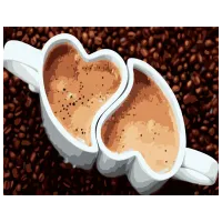 Картина по номерам Strateg Кофе любви DY283 50 x 40 см / Горизонтальная