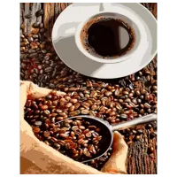 Картина по номерам Strateg Невероятный кофе DY400 50 x 40 см / Вертикальная