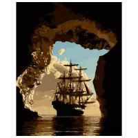 Картина по номерам Strateg Белые паруса DY386 50 x 40 см / Вертикальная