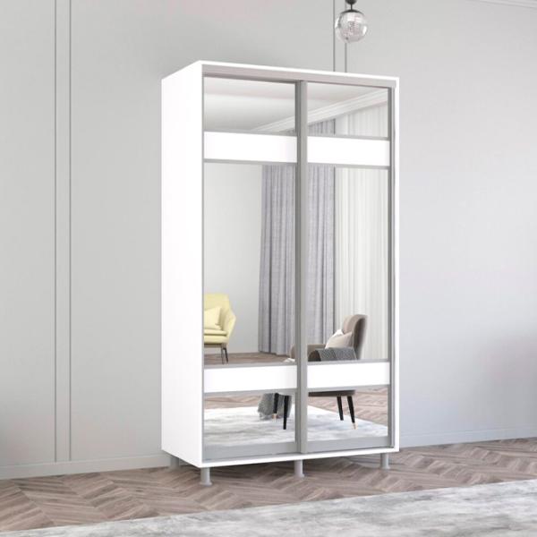Dulap Mobildor-Lux ARON S 120 x 60 x 240 / PAL / Alb photo 2
