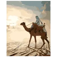 Картина по номерам Strateg Прогулка шейха DY059 50 x 40 см / Вертикальная