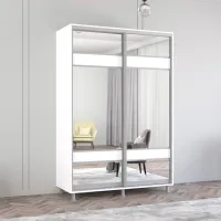 Dulap Mobildor-Lux ARON S 160 x 60 x 230 / PAL / Alb photo 2