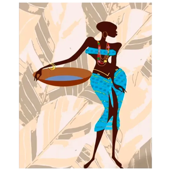 Pictură pe numere Strateg Cultura africană DY431 50 x 40 cm / Verticală photo 1