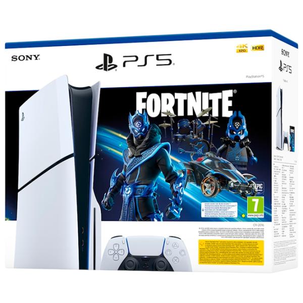 Sony PlayStation 5 Slim Disc Fortnite Cobalt Star Bundle 1 TB / White photo 6