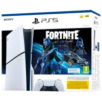 Sony PlayStation 5 Slim Disc Fortnite Cobalt Star Bundle 1 TB / White photo 6
