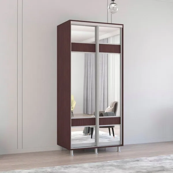 Шкаф Mobildor-Lux ARON S 100 x 60см x 210 / ЛДСП / Венге photo 2