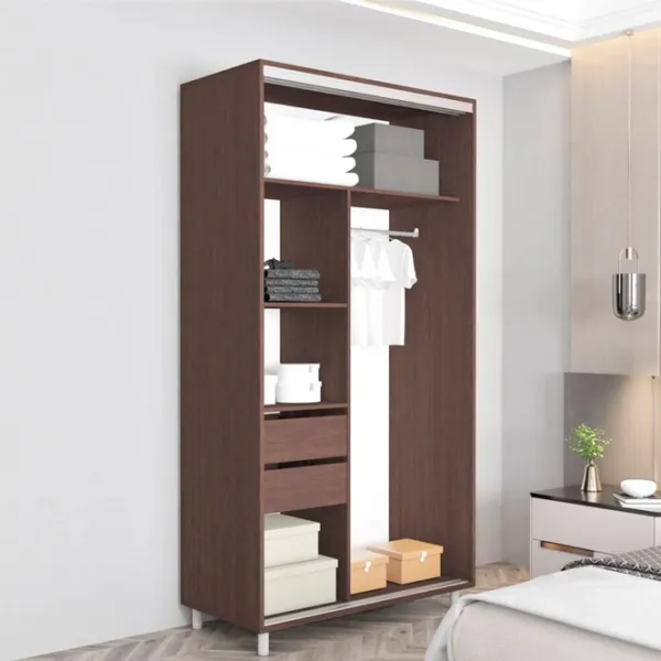 Шкаф Mobildor-Lux ARON S 120 x 60см x 200 / ЛДСП / Венге photo 2