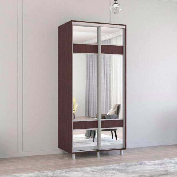 Dulap Mobildor-Lux ARON S 100 x 60 x 230 / PAL / Wenghe photo 2