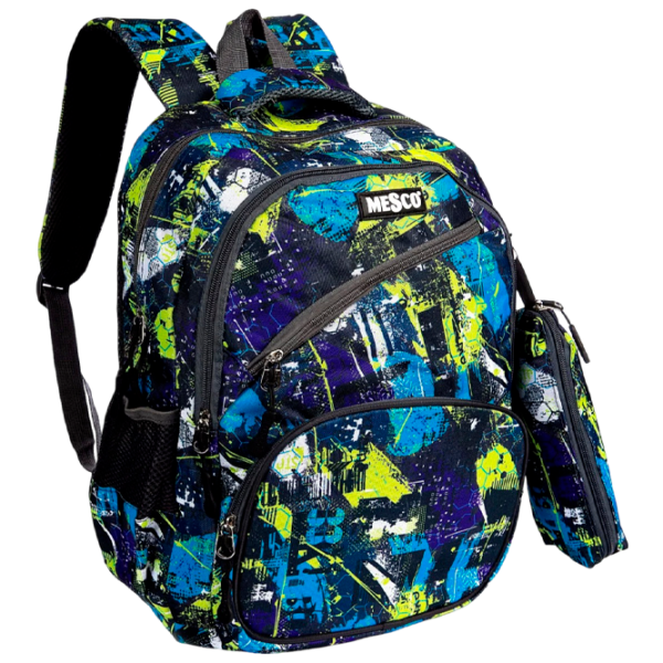 Ghiozdan pentru copii Mesco Mes231617D  / Multicolor Blue /  photo 1