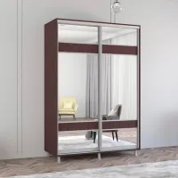 Dulap Mobildor-Lux ARON S 180 x 60 x 230 / PAL / Wenghe photo 2
